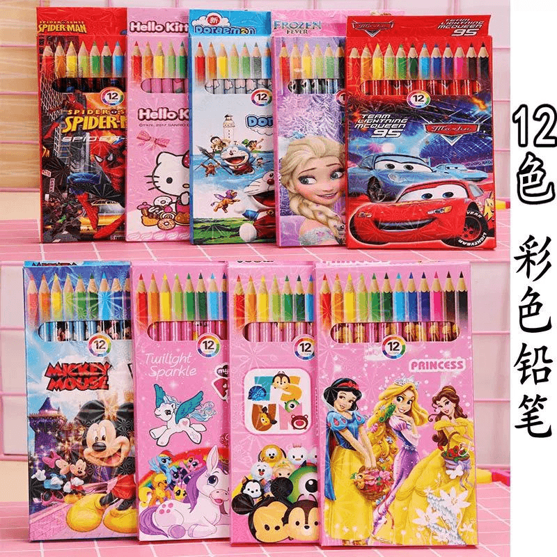 Character Colouring Pencils, 12 Colours