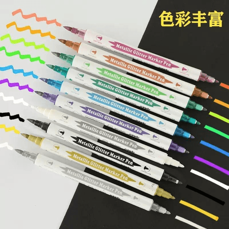 Metallic Glitter Marker Pens